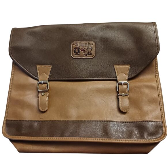 Vtg Sanrio The Vaudeville Duo Backpack Brown Japan Sachel 2 Way Brown HTF main image 9